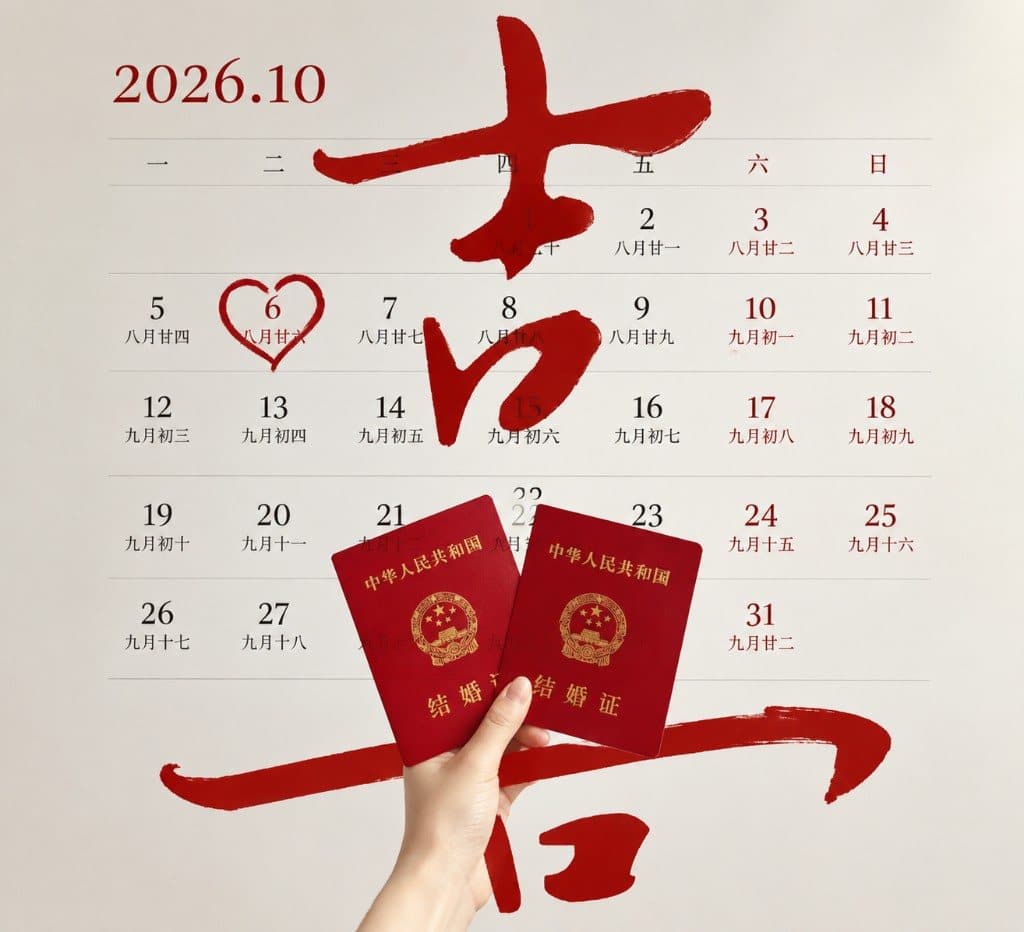 2026年10月6日 婚礼日历